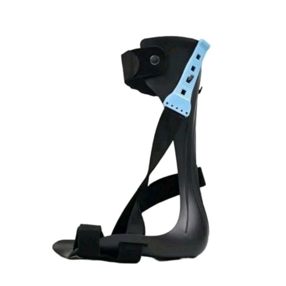 Left Komzer AFO Drop Foot Brace, Medical Ankle Orthosis Lightweight Medium Right
